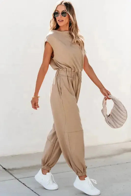 Open Back Jogger Jumpsuit-2
