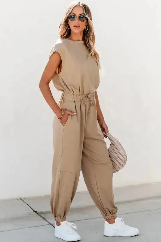 Open Back Jogger Jumpsuit-3
